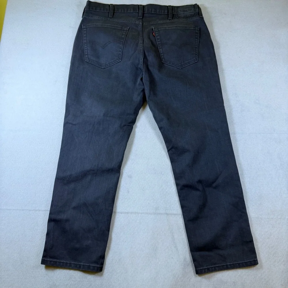 Levis 541 Athletic Taper Jeans Mens 38x29 Charcoal Black Straight Leg‎ Denim